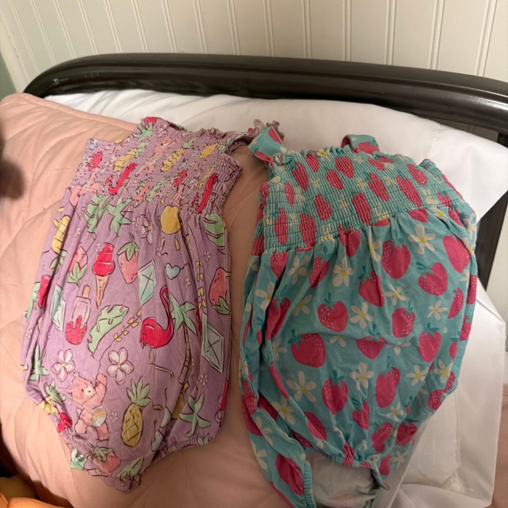 Colorful Baby Rompers with Fun Prints